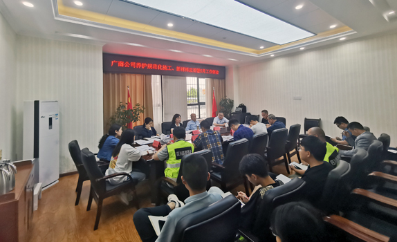 广南公司召开养护规范化施工现场会(图1)