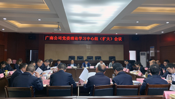 广南公司召开党委理论学习中心组（扩大）会议(图1)