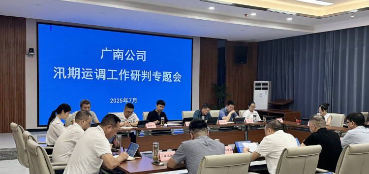 广南公司召开汛期运调工作研判专题会