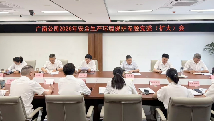 广南公司召开2026年安全生产环境保护专题党委（扩大）会