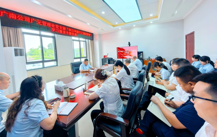 深学细悟强党性　知行合一建新功 ——广南公司党委副书记、董事、总经理张忠林讲授树立和践行正确政绩观学习教育专题党课